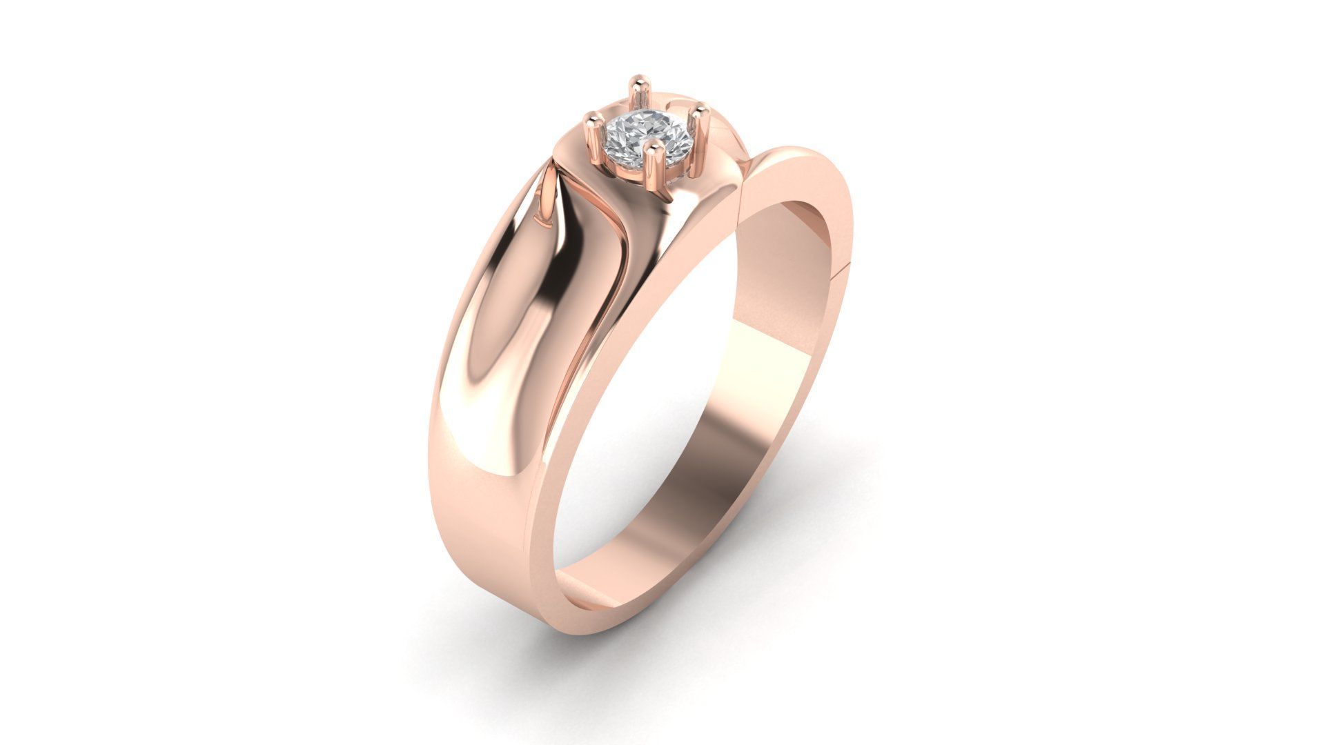 soliter ring 3D print model_4