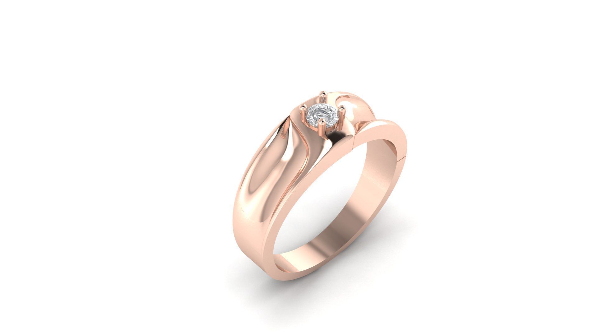 soliter ring 3D print model_2