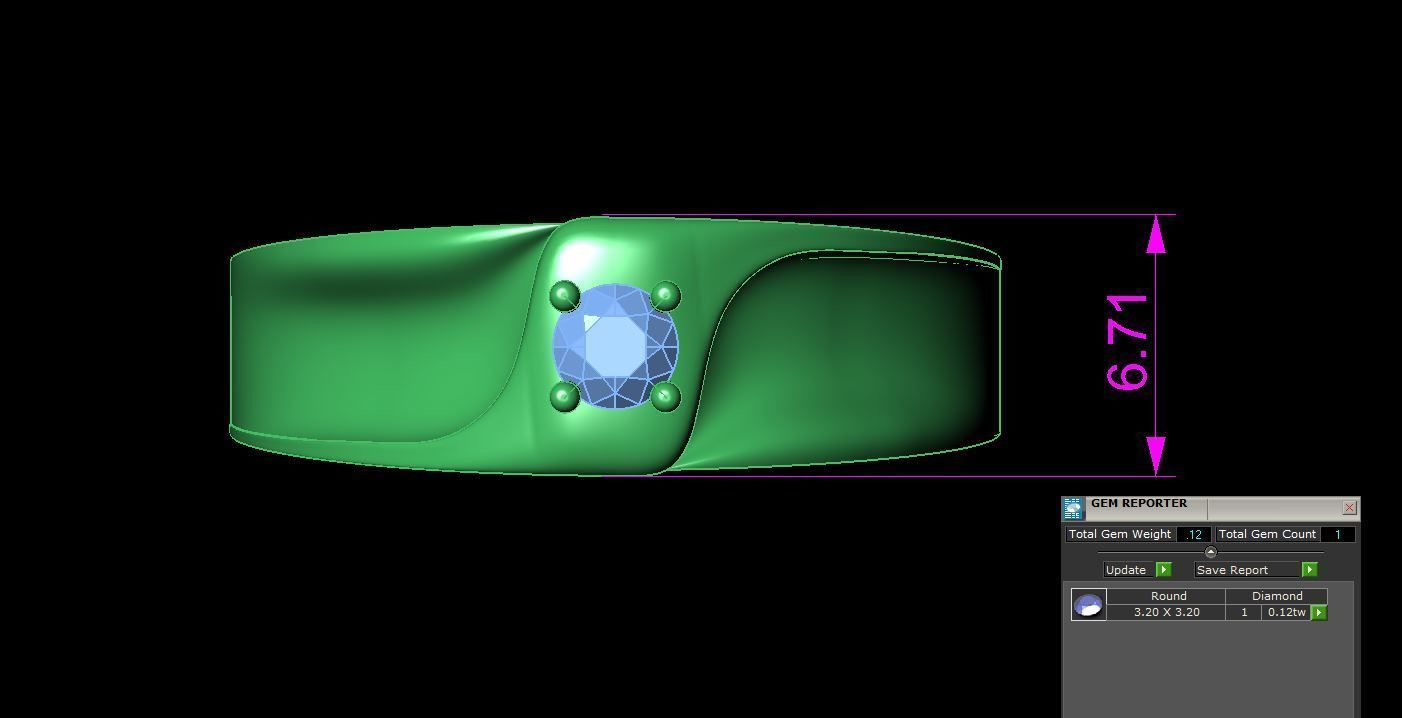 soliter ring 3D print model_9