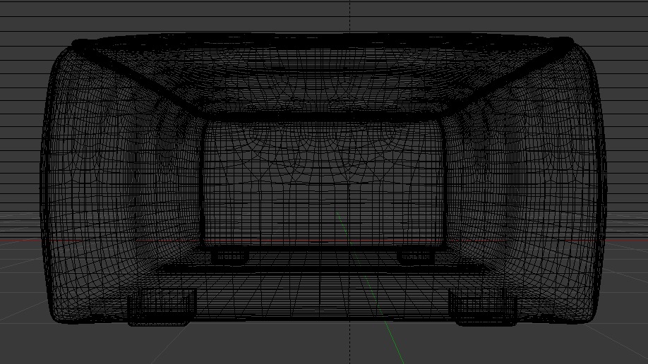 Heritage Leaf Fabric Ottoman Bench Low-poly 3D model_27