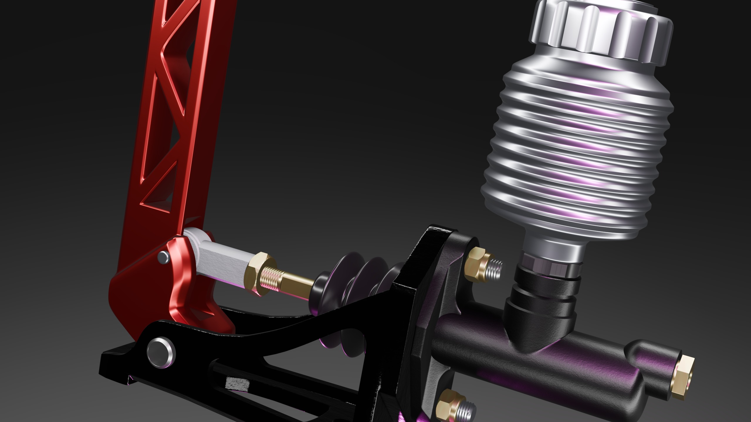 Vertical Drift Handbrake inspired by Wilwood 3D model_4