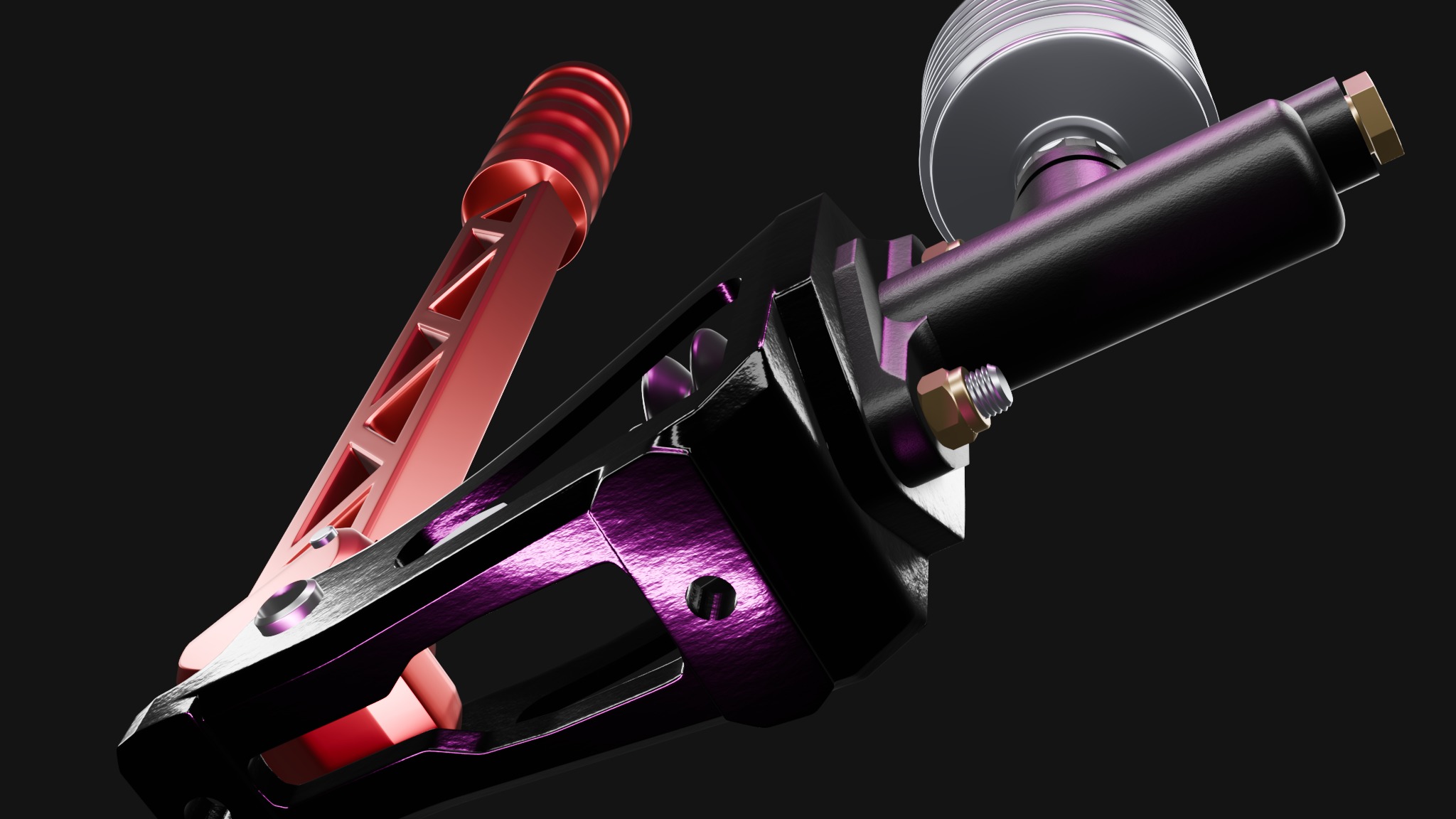 Vertical Drift Handbrake inspired by Wilwood 3D model_2