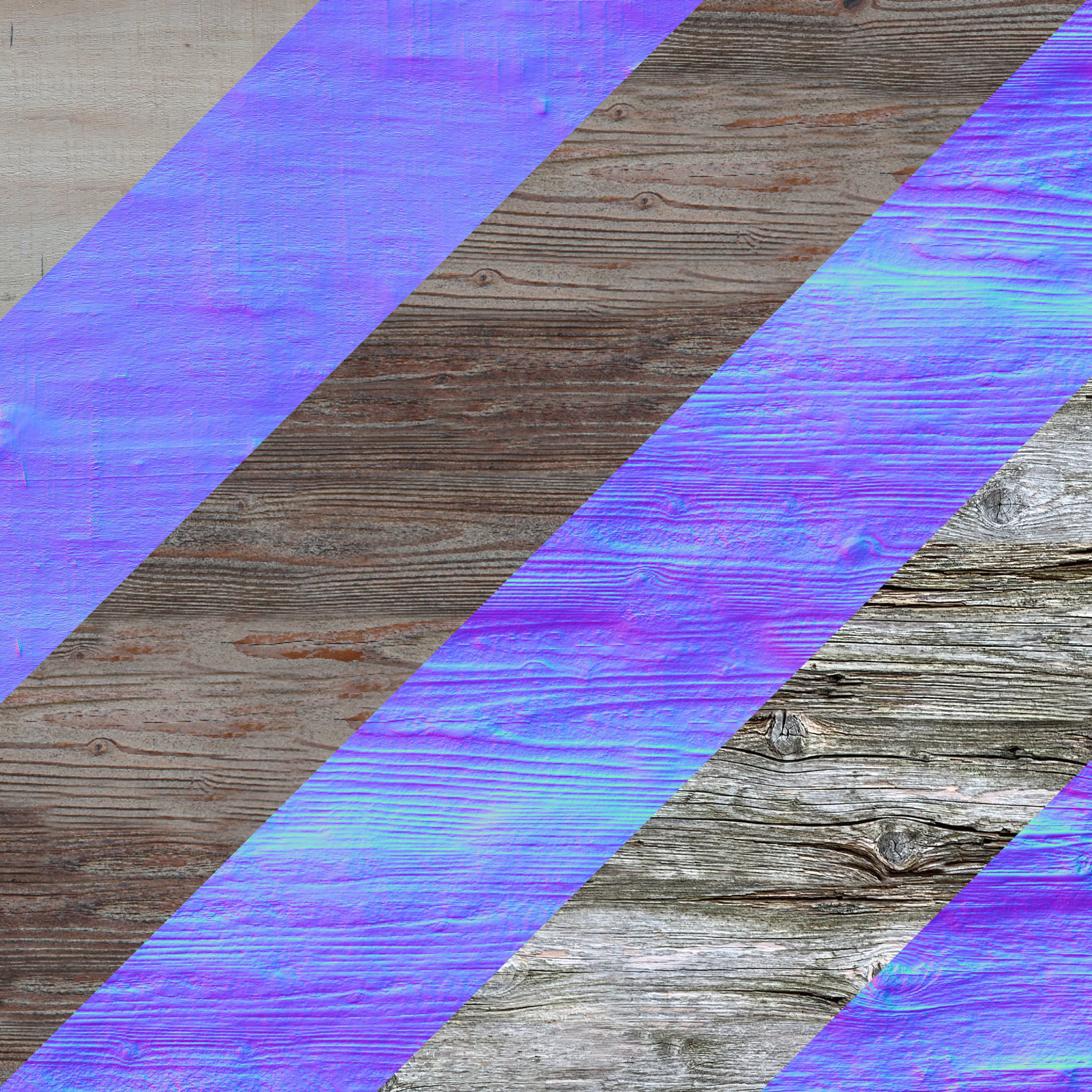 Modular Wooden Garden Fences Collection - 3D Model with Textures 3D model_19