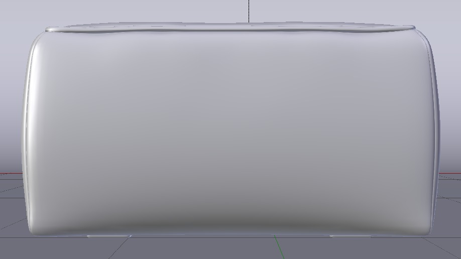 Heritage Moss Fabric Ottoman Bench Low-poly 3D model_21