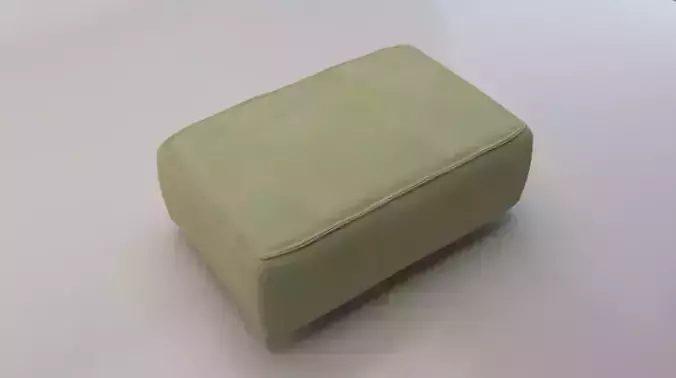 Heritage Moss Fabric Ottoman Bench