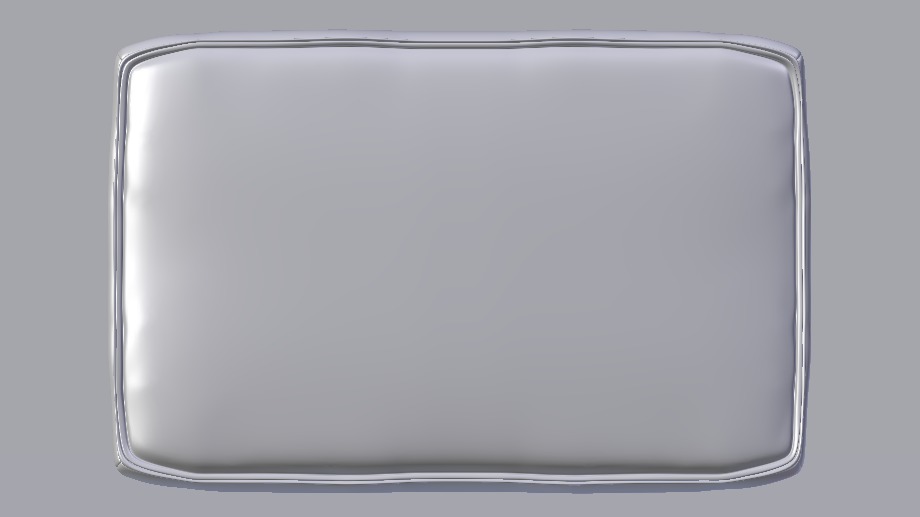 Heritage Moss Fabric Ottoman Bench Low-poly 3D model_22