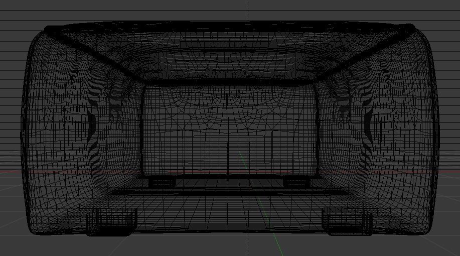 Heritage Moss Fabric Ottoman Bench Low-poly 3D model_27