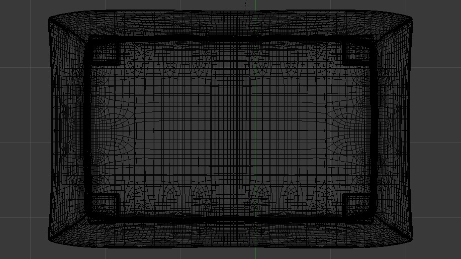 Heritage Moss Fabric Ottoman Bench Low-poly 3D model_29