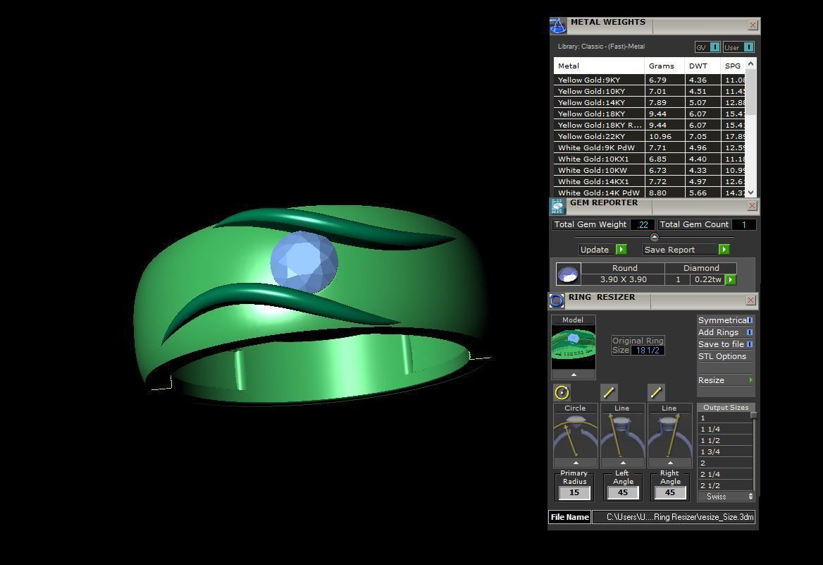 soliter ring 3D print model_10