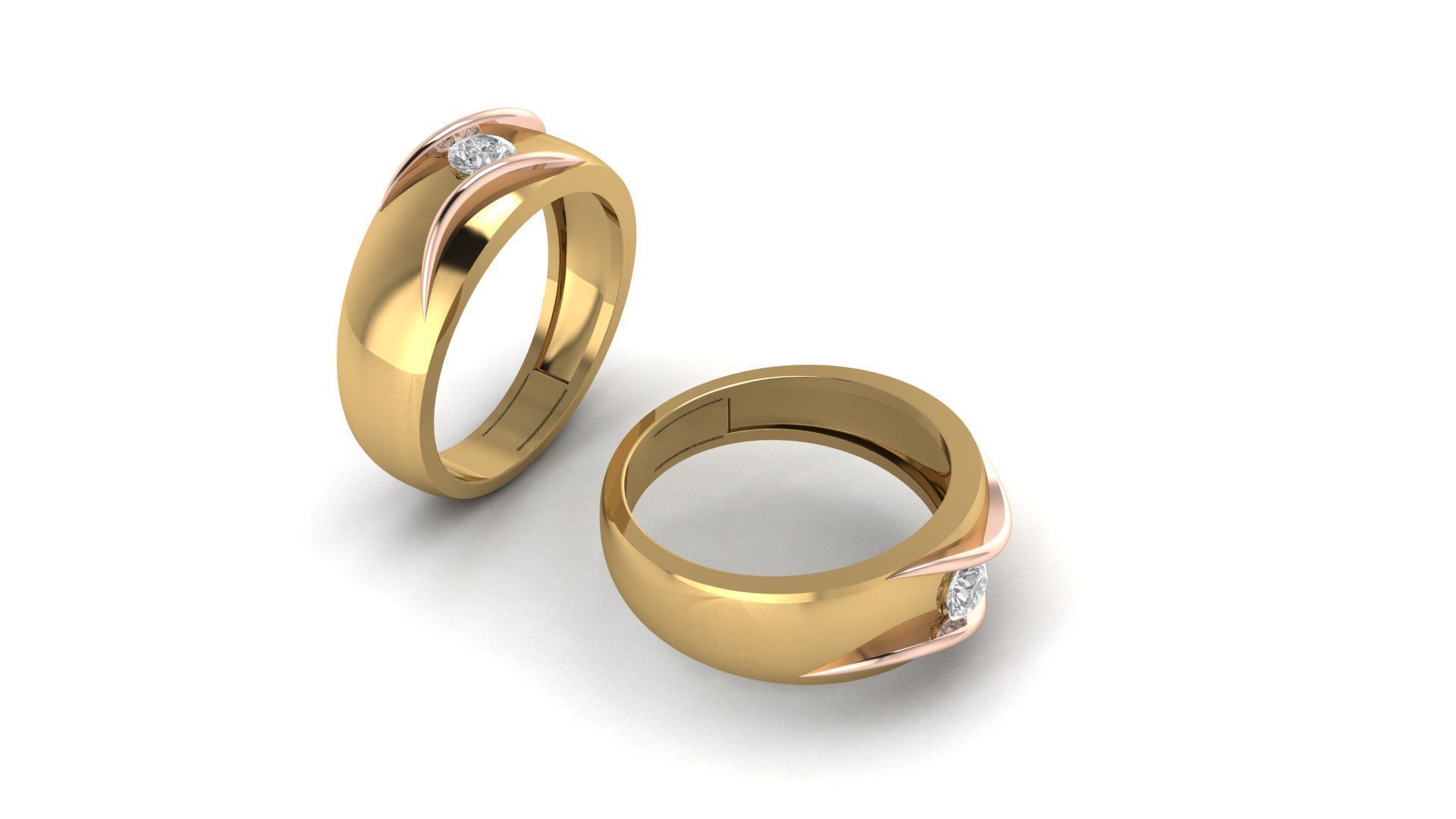 soliter ring 3D print model_6