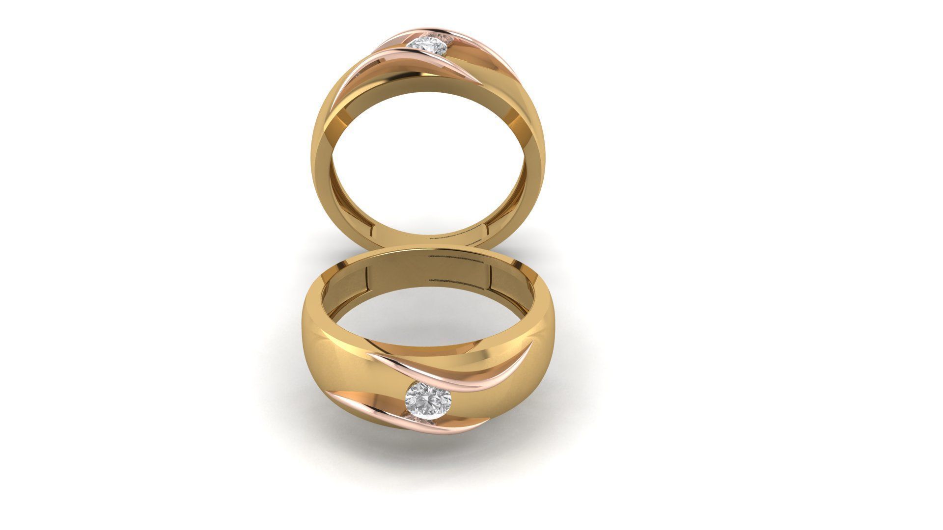 soliter ring 3D print model_7