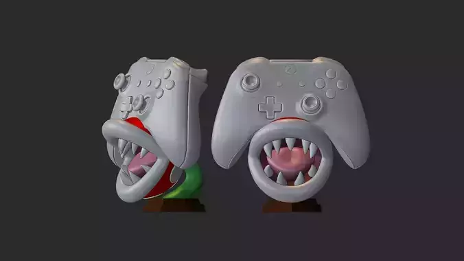 Piranha Plant Joystick Stand  3D print model