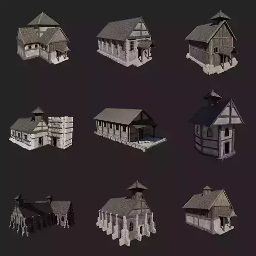 CHURCHES CHAPEL MEDIEVAL FANTASY BUILDING CATHEDRAL COLLECTION