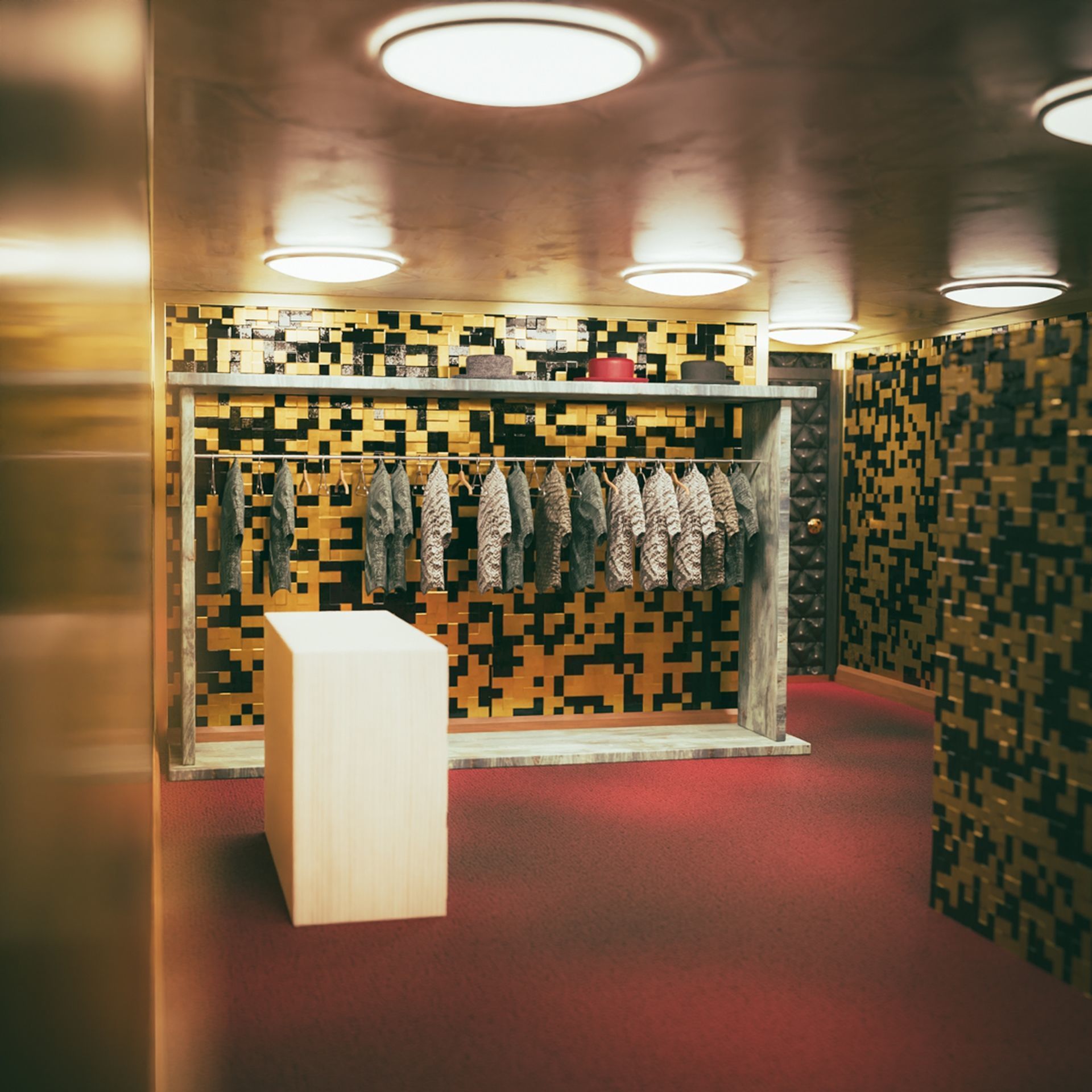 Elvis Presley Graceland Bathroom Interior 3D Model 3D model_5