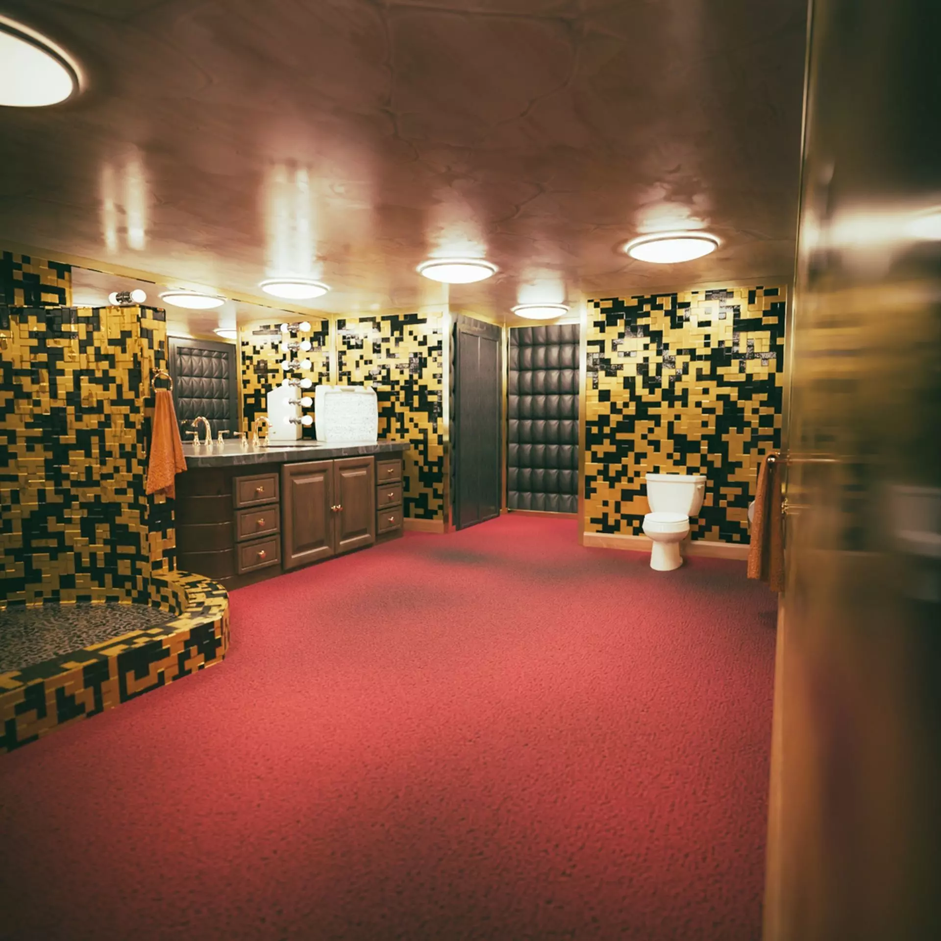 Elvis Presley Graceland Bathroom Interior 3D Model 3D model_0