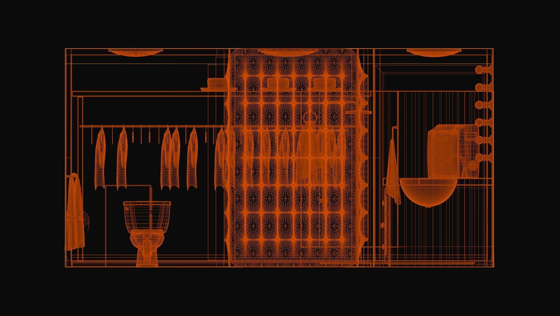 Elvis Presley Graceland Bathroom Interior 3D Model 3D model_6