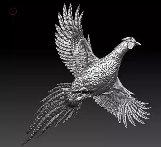 Pheasant 3d model bird hunting art sculptures 3D print model