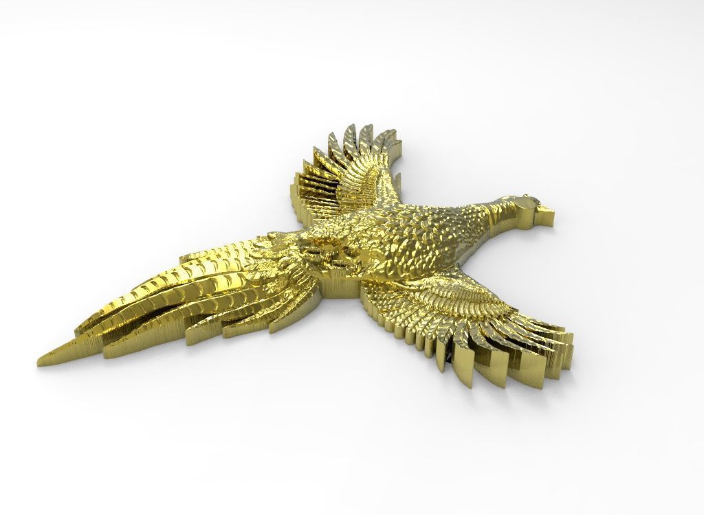Pheasant 3d model bird hunting art sculptures 3D print model 3D print model_3