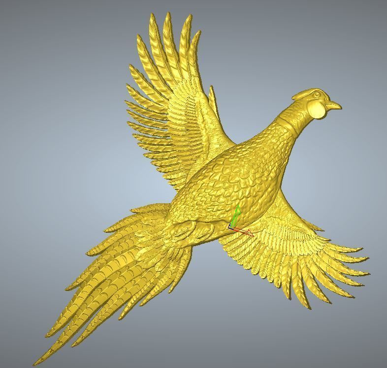 Pheasant 3d model bird hunting art sculptures 3D print model 3D print model_2