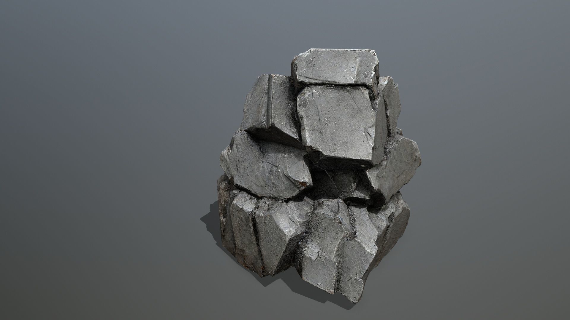  old rocks Low-poly 3D model_5
