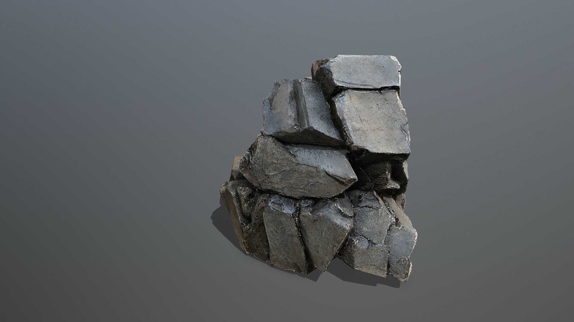 old stone Low-poly 3D model_5