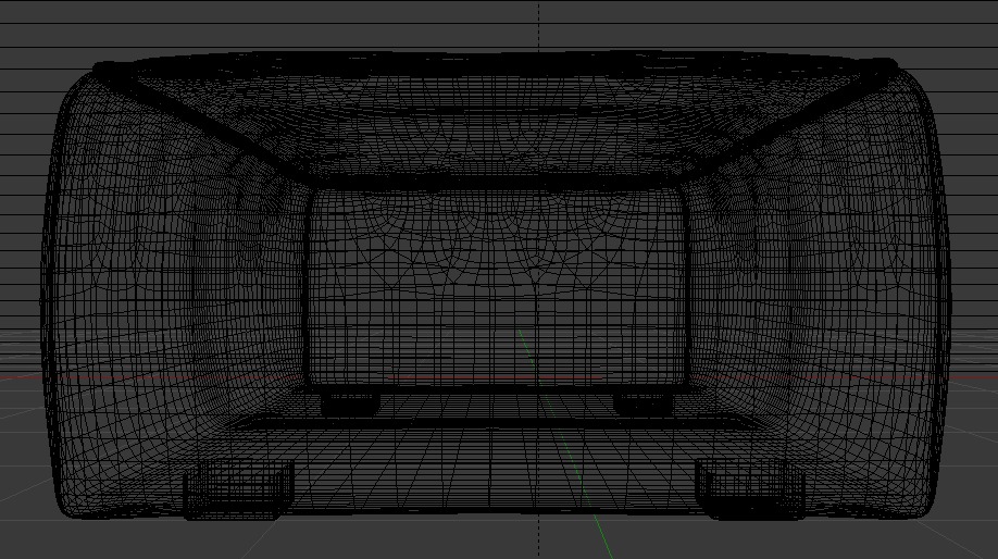 Heritage Papyrus Fabric Ottoman Bench Low-poly 3D model_27