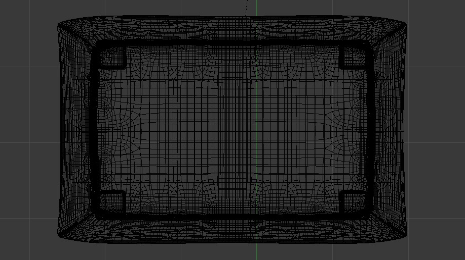 Heritage Papyrus Fabric Ottoman Bench Low-poly 3D model_29