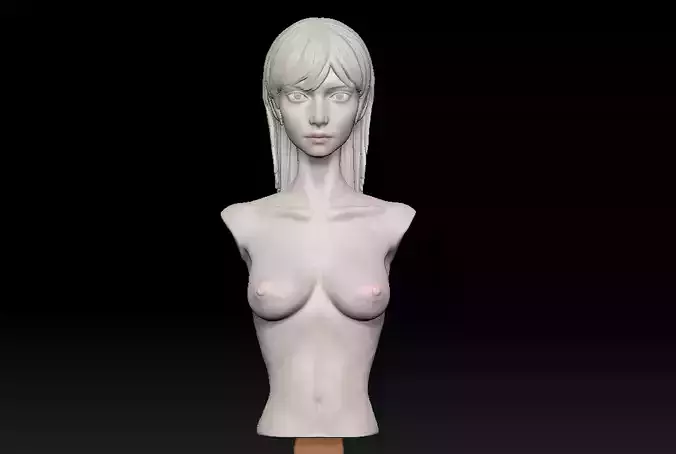 Bust of Goddess - Laura - NSFW 3d print model 