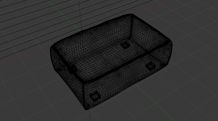 Heritage Rust Fabric Ottoman Bench Low-poly 3D model_24