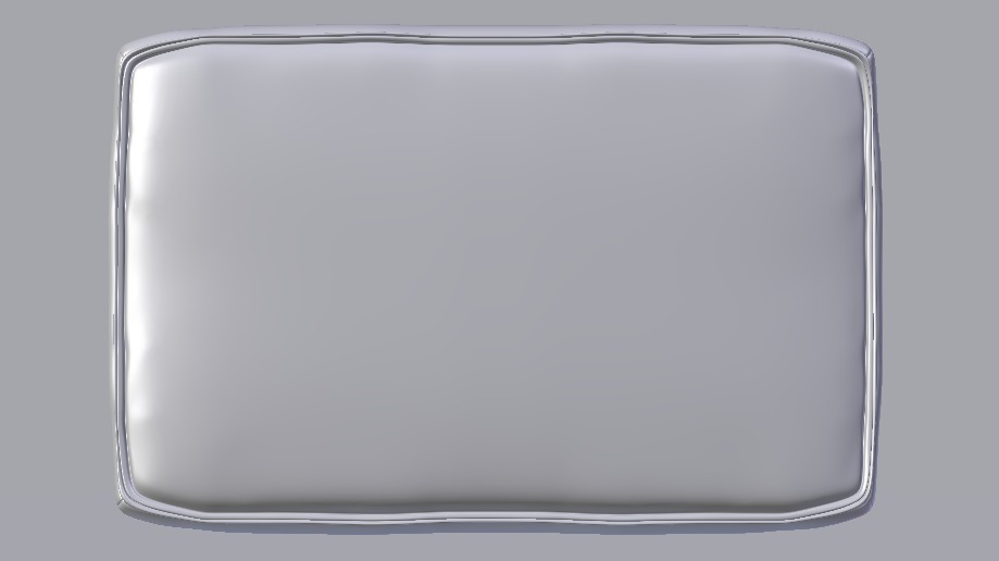 Heritage Rust Fabric Ottoman Bench Low-poly 3D model_22