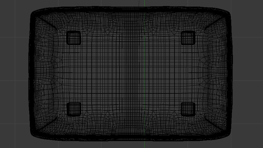 Heritage Rust Fabric Ottoman Bench Low-poly 3D model_28