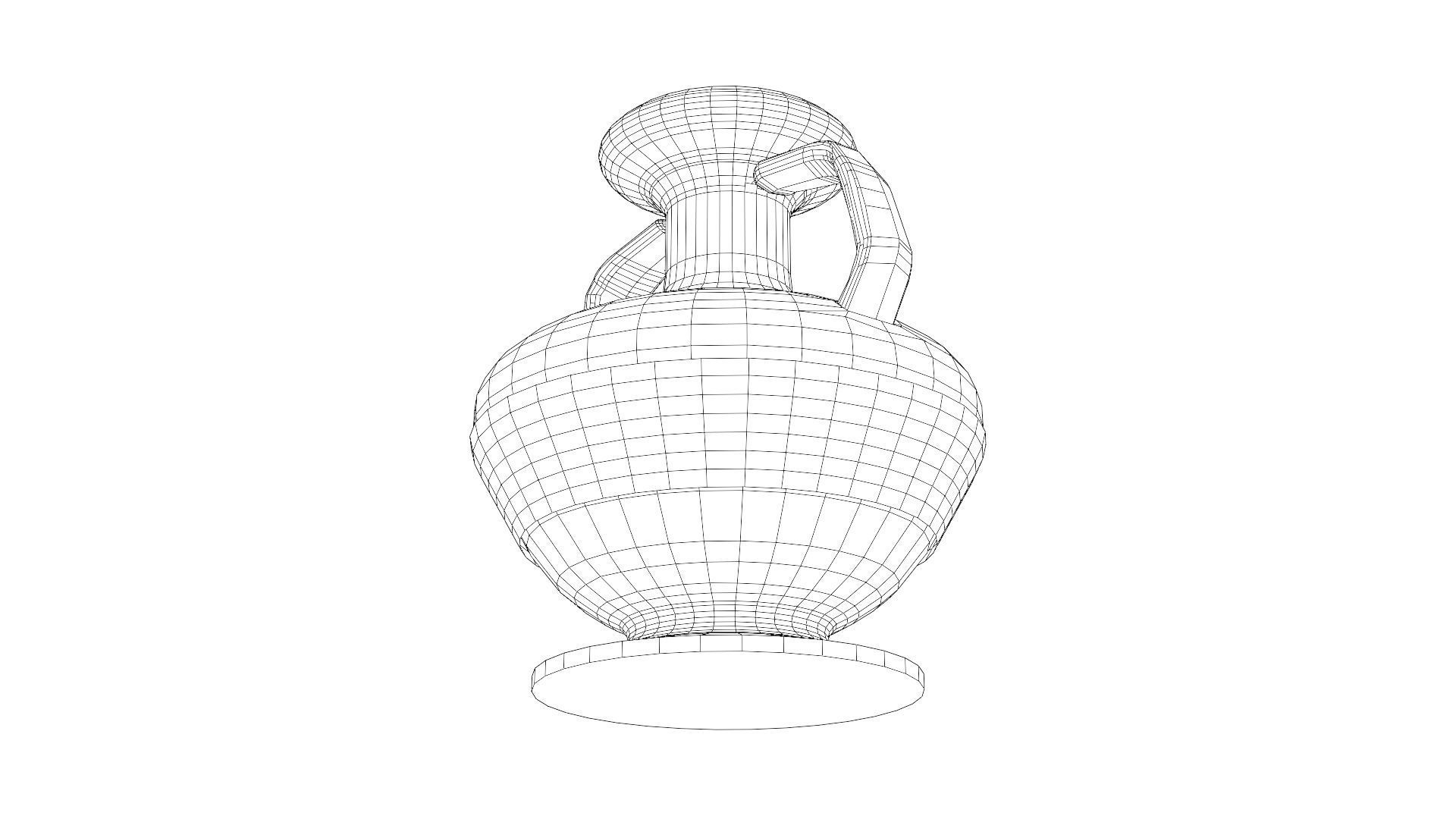  ancient greek pot 5 Low-poly 3D model_25