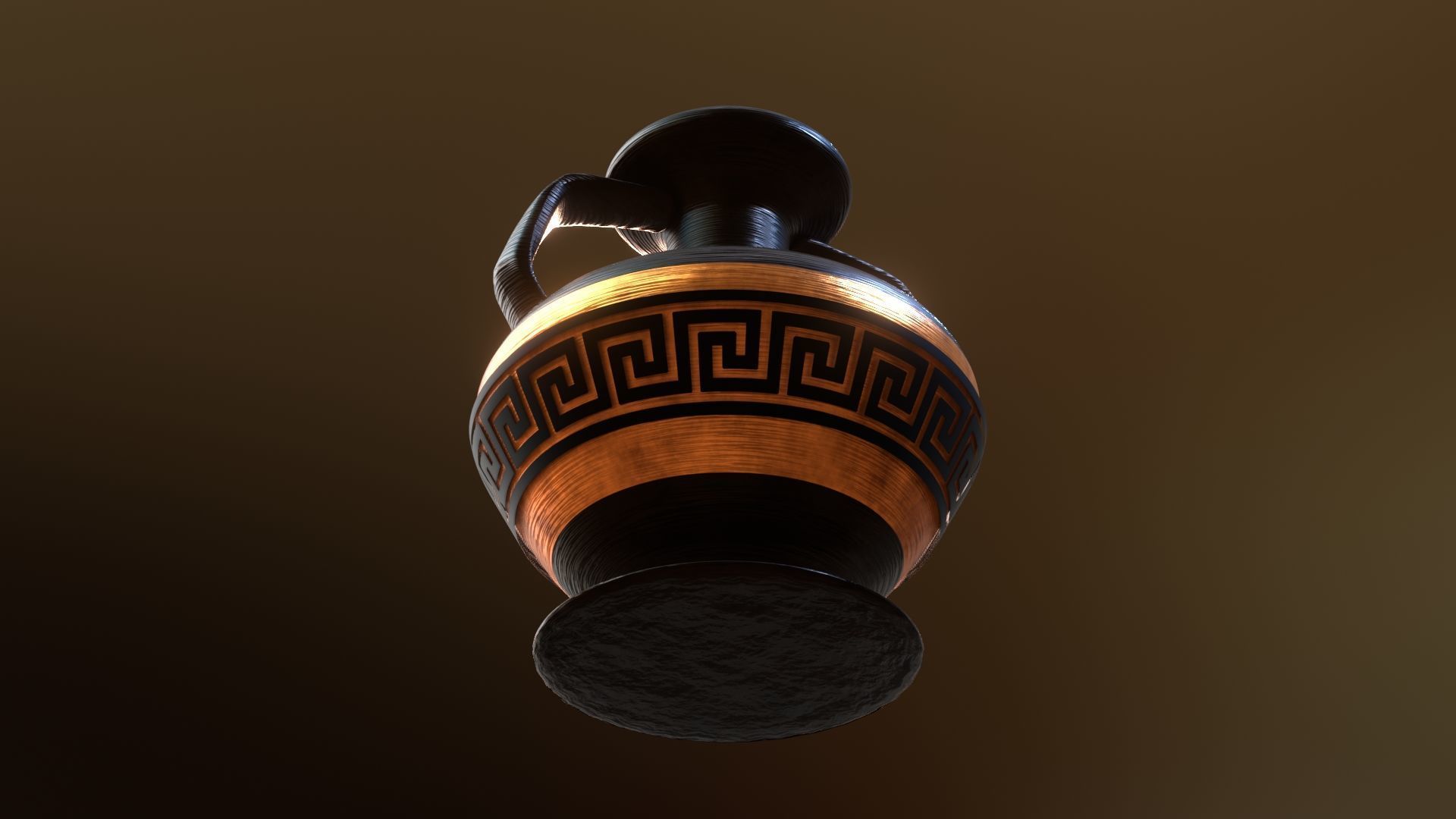  ancient greek pot 5 Low-poly 3D model_7