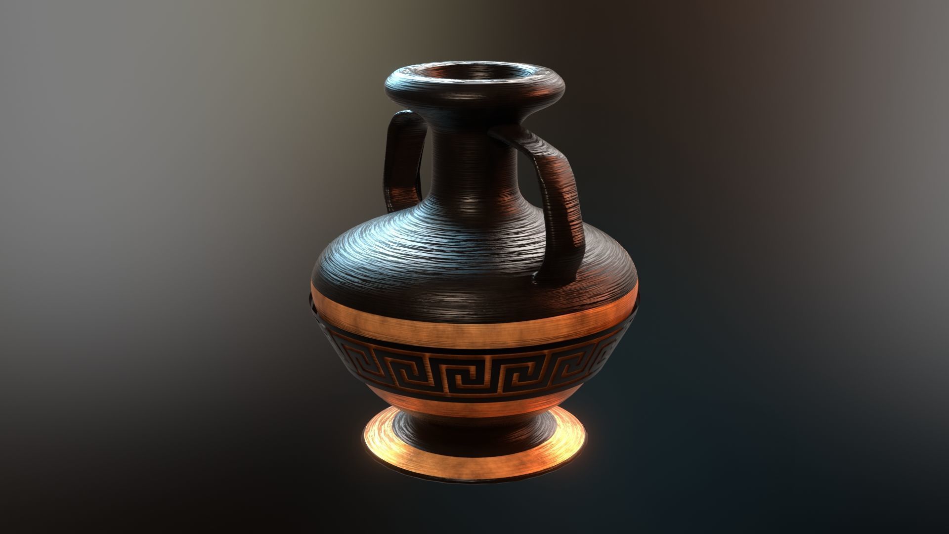  ancient greek pot 5 Low-poly 3D model_2