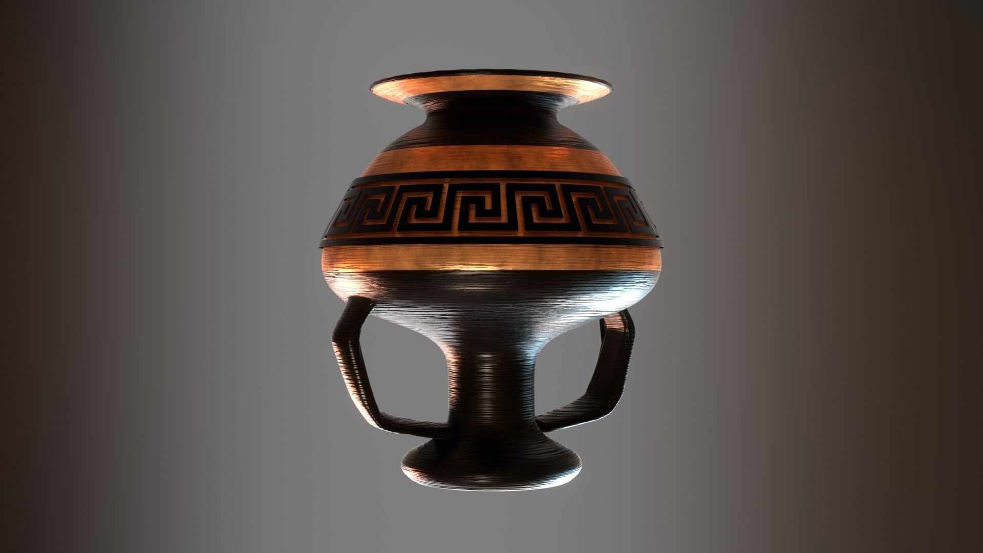  ancient greek pot 5 Low-poly 3D model_9