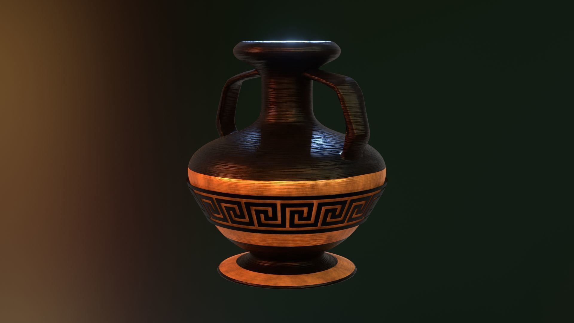  ancient greek pot 5 Low-poly 3D model_6