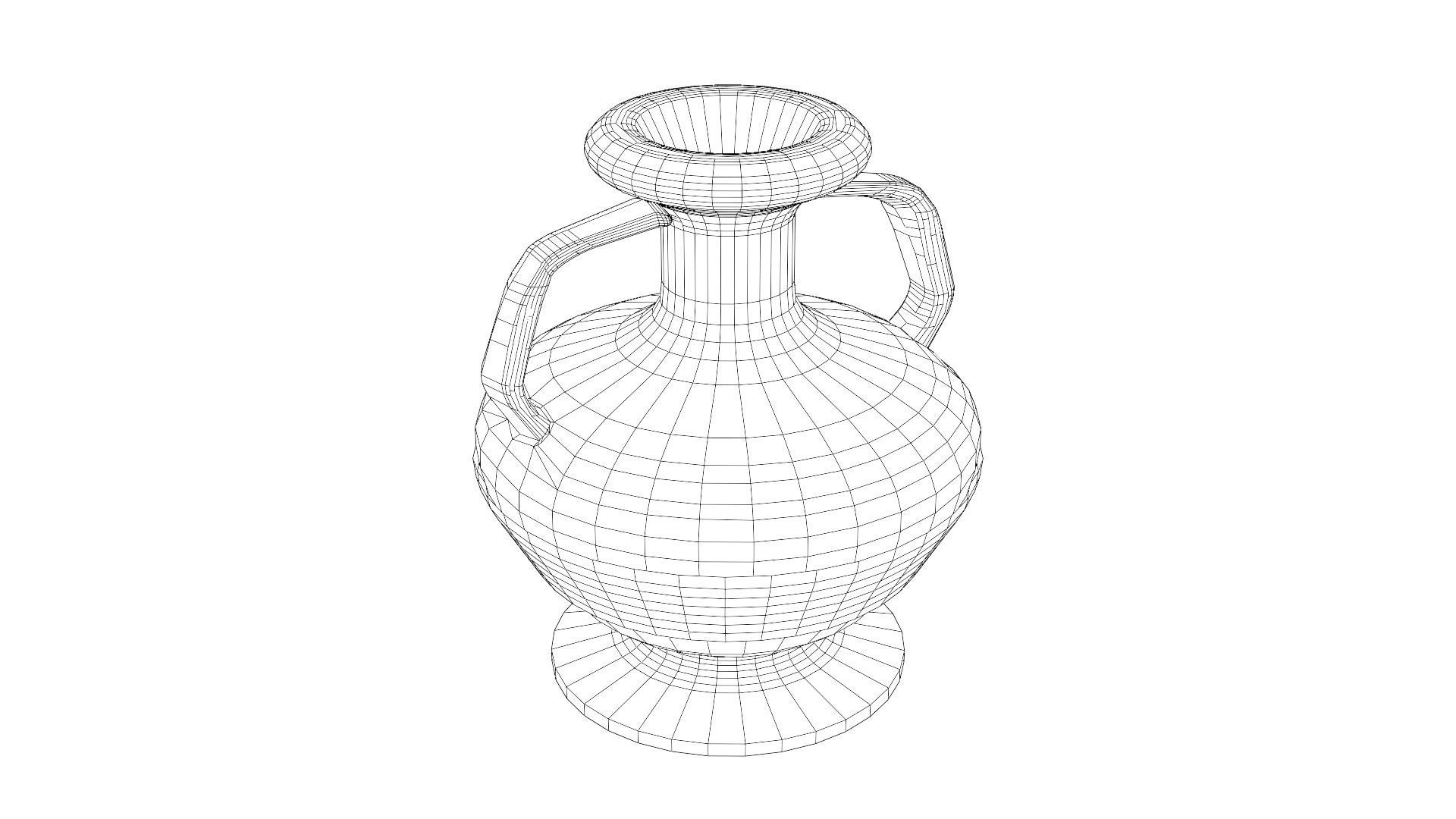  ancient greek pot 5 Low-poly 3D model_29