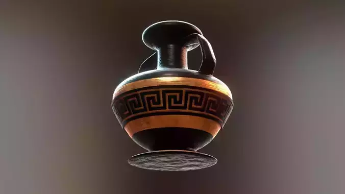 ancient greek pot 5 Low-poly 3D model