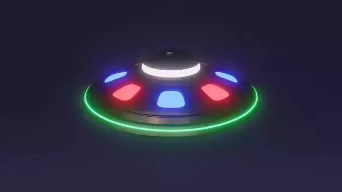 Spacial UFO - OVNI - Space Ship - Flying Saucer 3D model 2