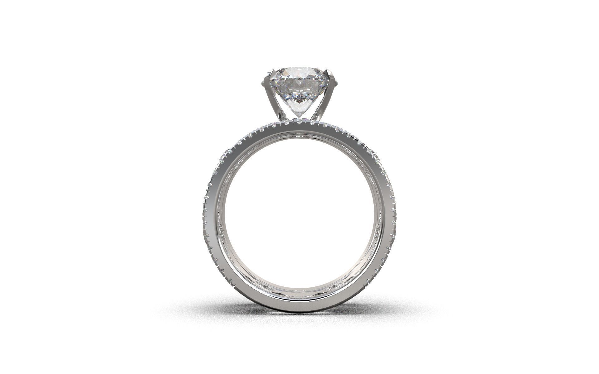 Engagement Diamond Rings 3D print model_3