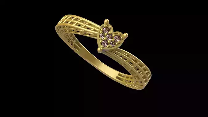Heart Shape Finger Ring-004