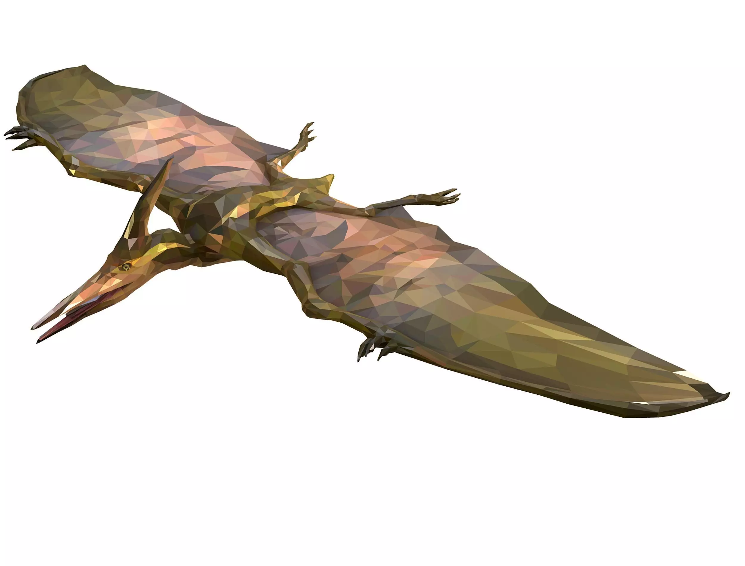 Dinosaur Pteranodon LowPoly Art Low-poly 3D model_0