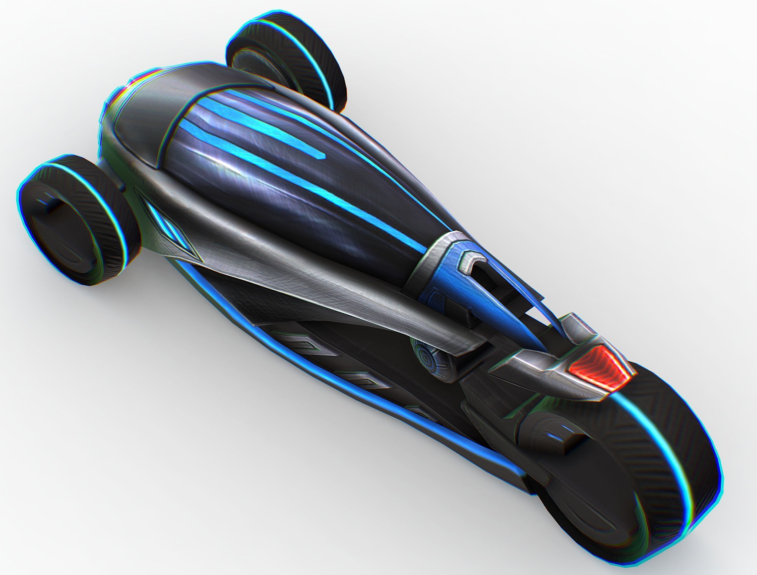 Cartoon Toy AR Racing Car Low-poly 3D model_28