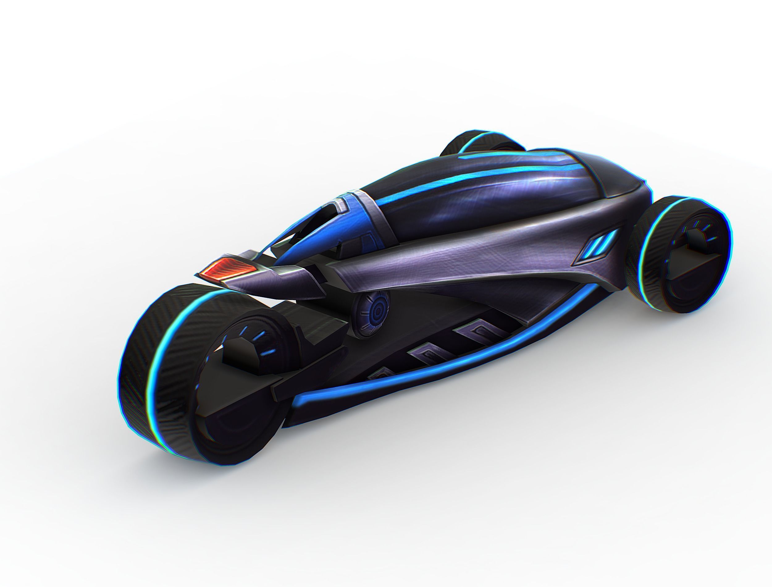 Cartoon Toy AR Racing Car Low-poly 3D model_12