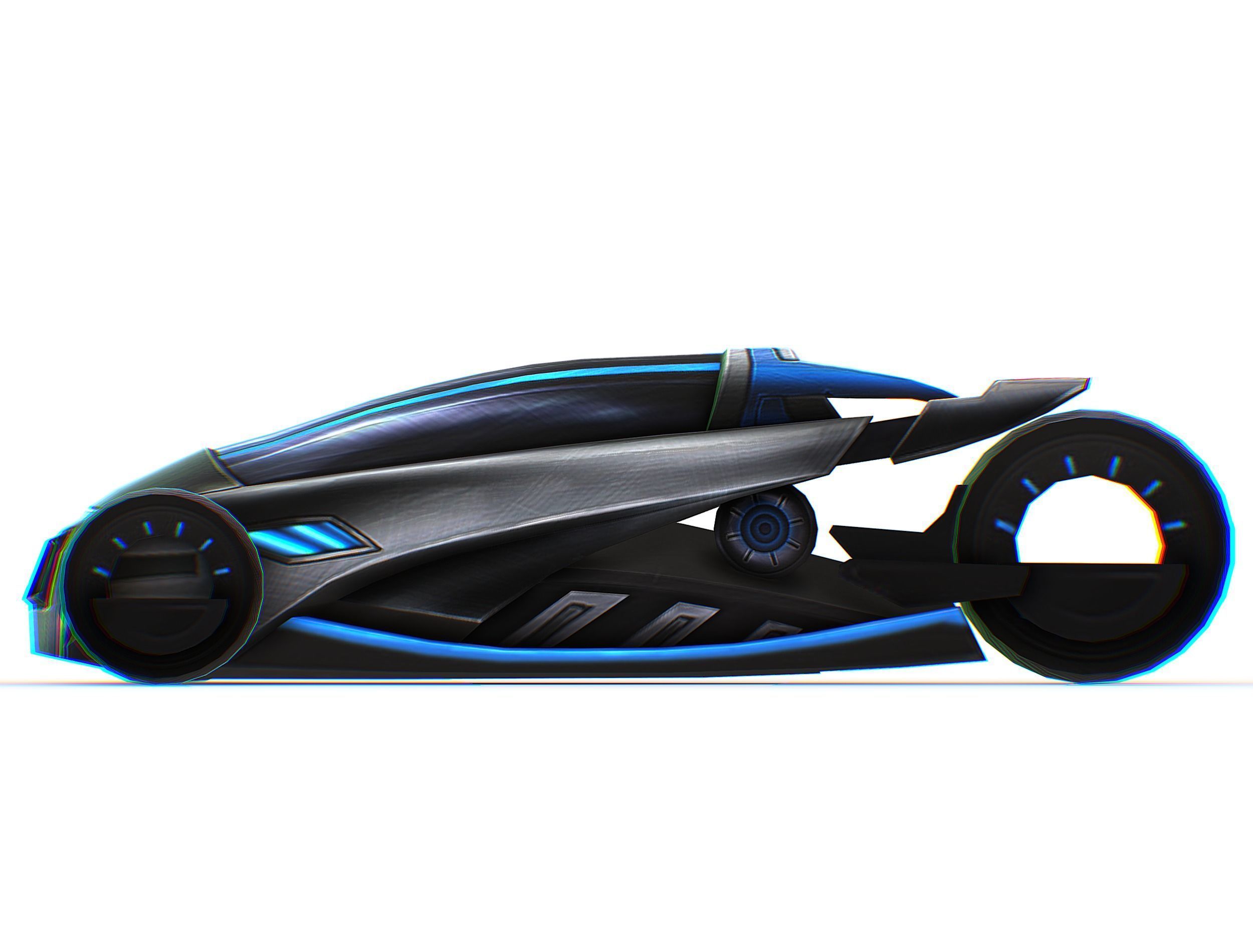 Cartoon Toy AR Racing Car Low-poly 3D model_21