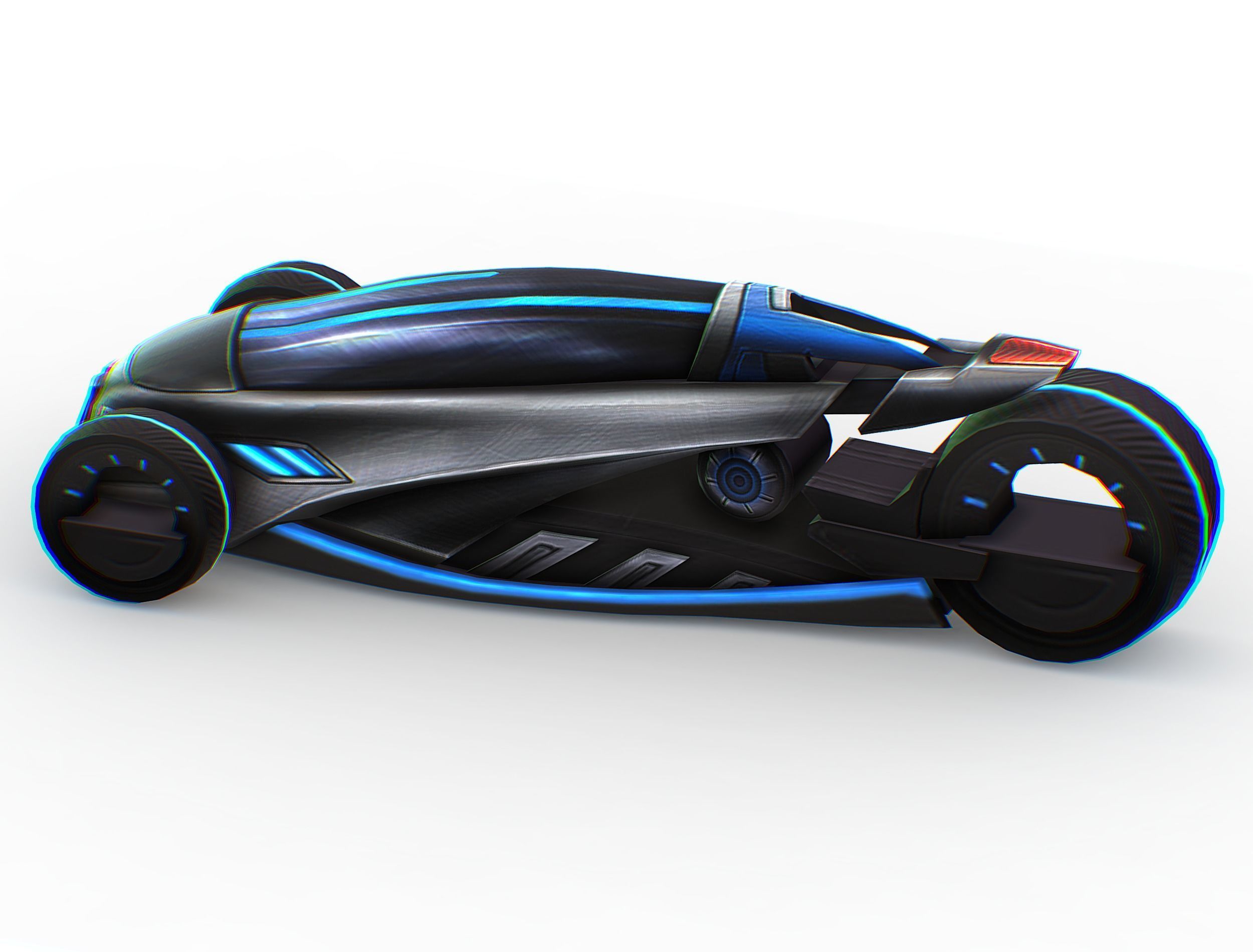 Cartoon Toy AR Racing Car Low-poly 3D model_18