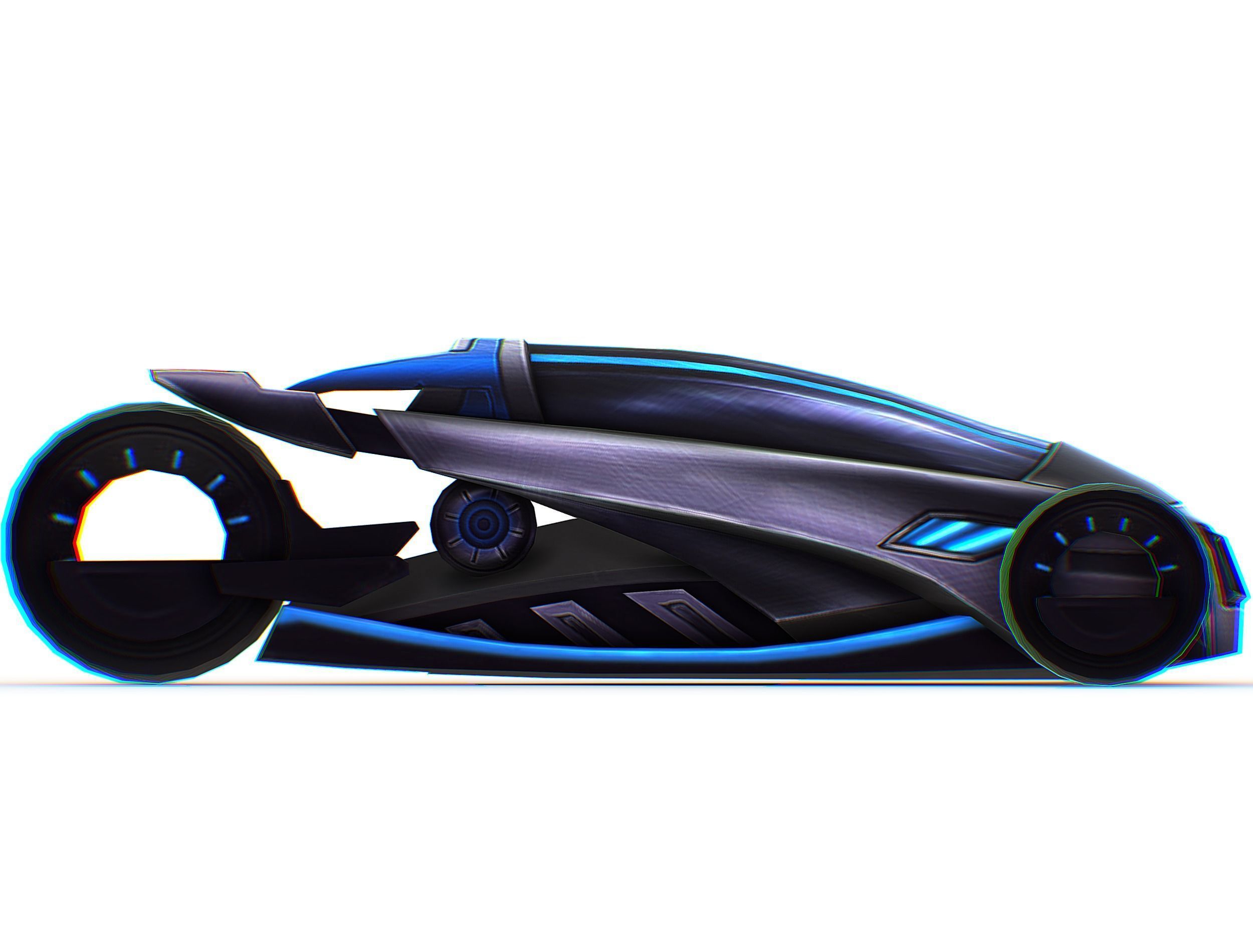 Cartoon Toy AR Racing Car Low-poly 3D model_23