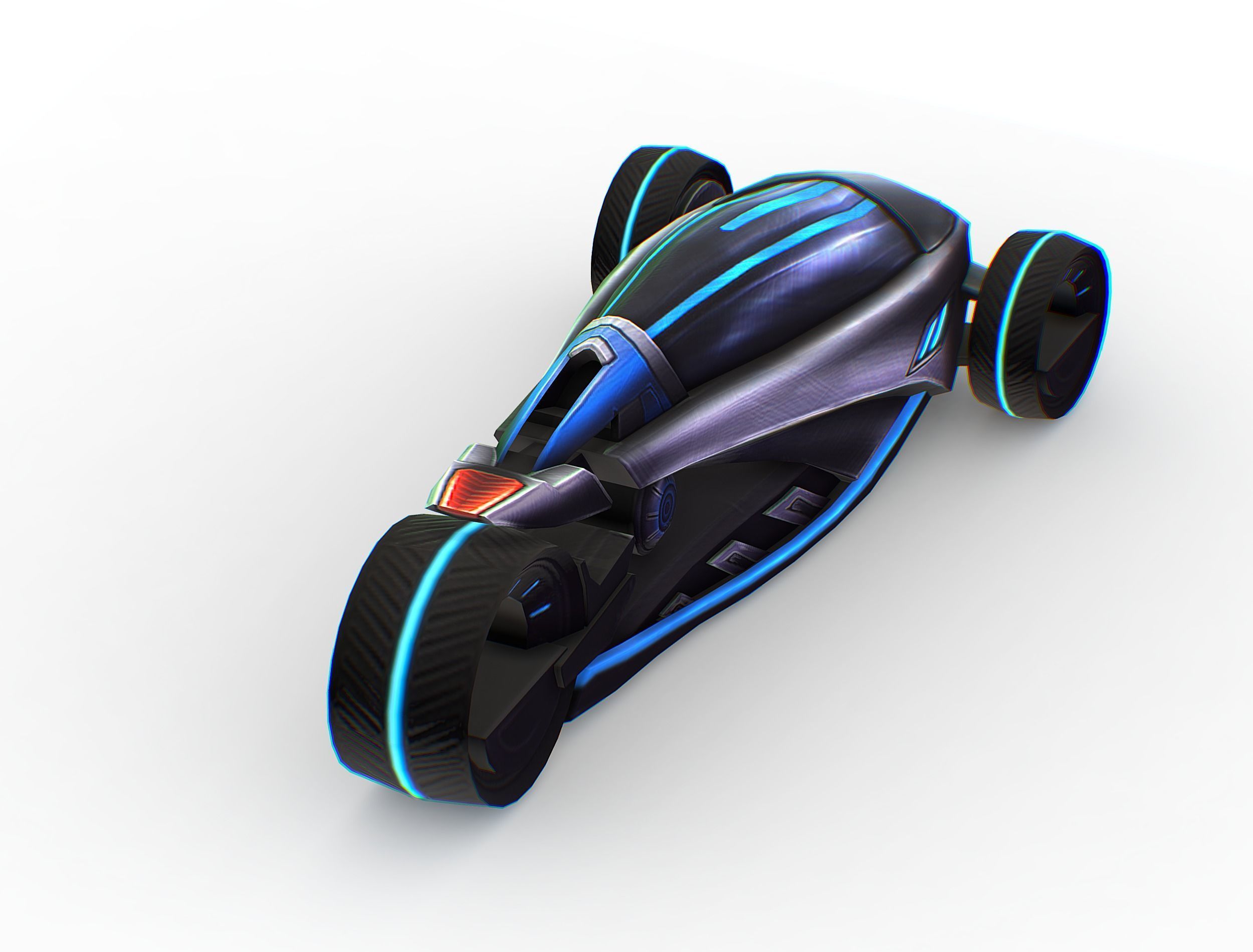 Cartoon Toy AR Racing Car Low-poly 3D model_13