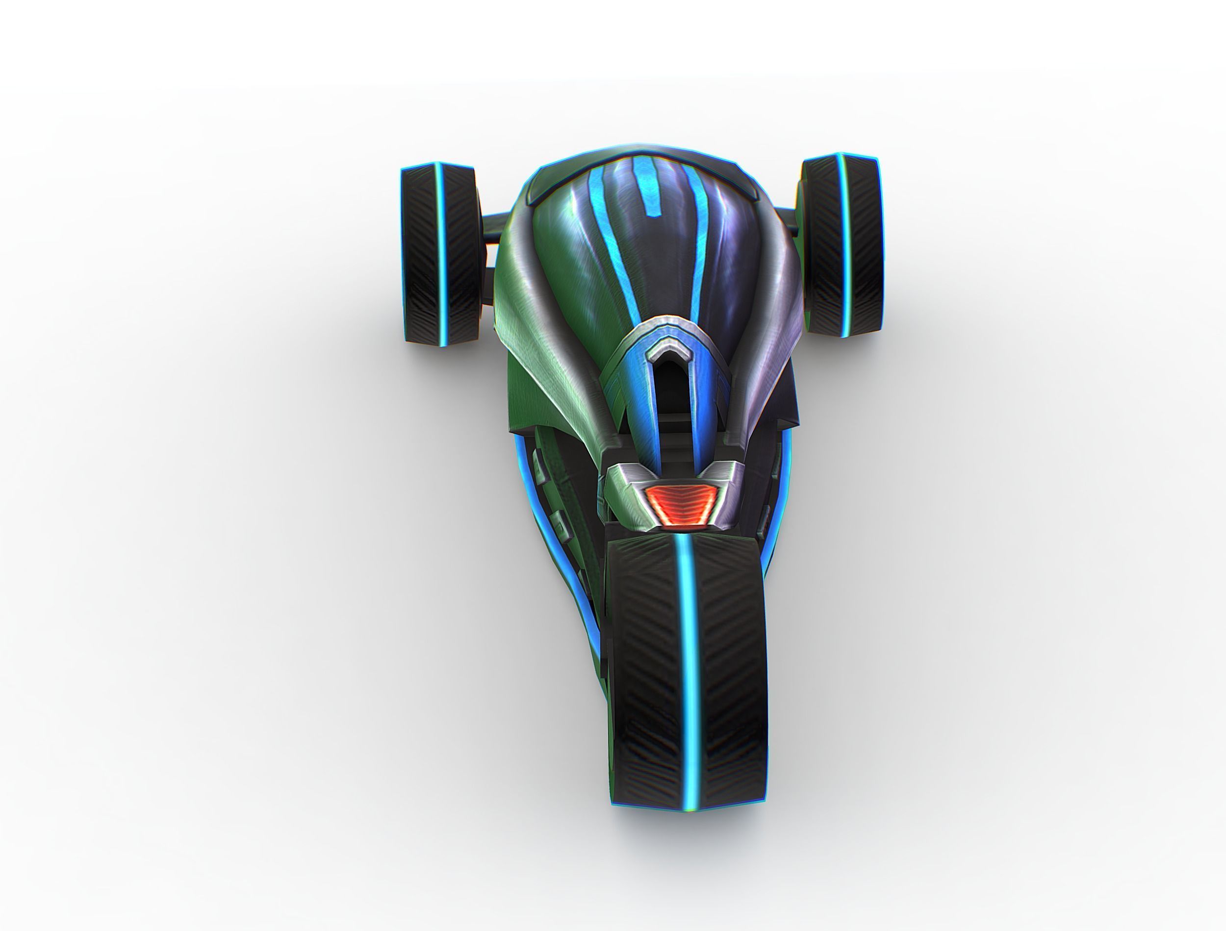 Cartoon Toy AR Racing Car Low-poly 3D model_15