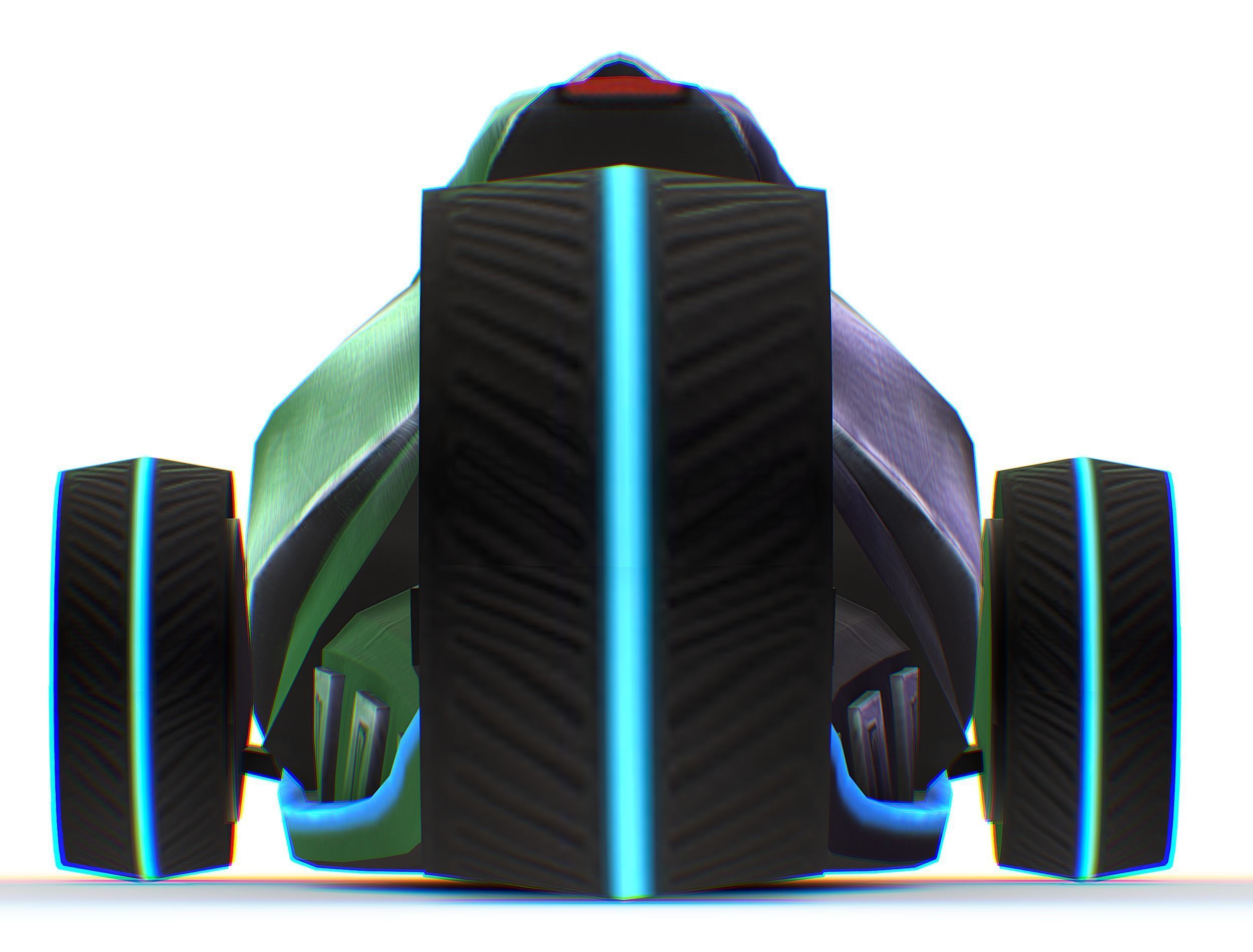 Cartoon Toy AR Racing Car Low-poly 3D model_24